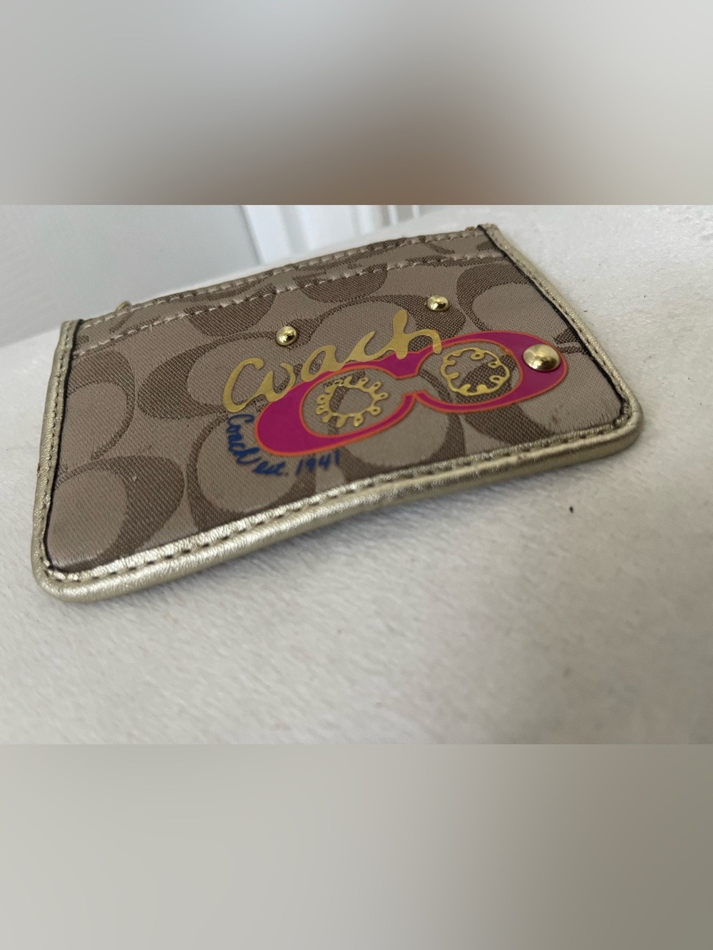 Coach Signature Canvas cardholder - Picture 3 of 9